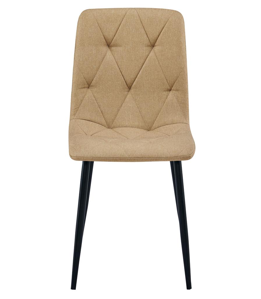 Libra Chair - Brown Fabric / Black Legs X 1