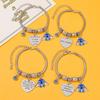 Stitch Cartoon-Figur Herz Graviertes Metallarmband Zum Verschenken Und Für Frauen Männer