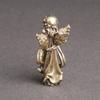 Brass Guardian Angel Fairy Garden Decoration Cupid Metal Figurine Desk Decoration Statue Bronze Carving Decoration Crafts