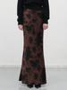 GENERALIDEA Pattern Bias Long Skirt [Brown] / Wbe3L13509