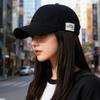 Wide-brimmed Baseball Cap with Fabric Label and Lettering—flattering for Round Faces Versatile and Perfect for Men's Fashion