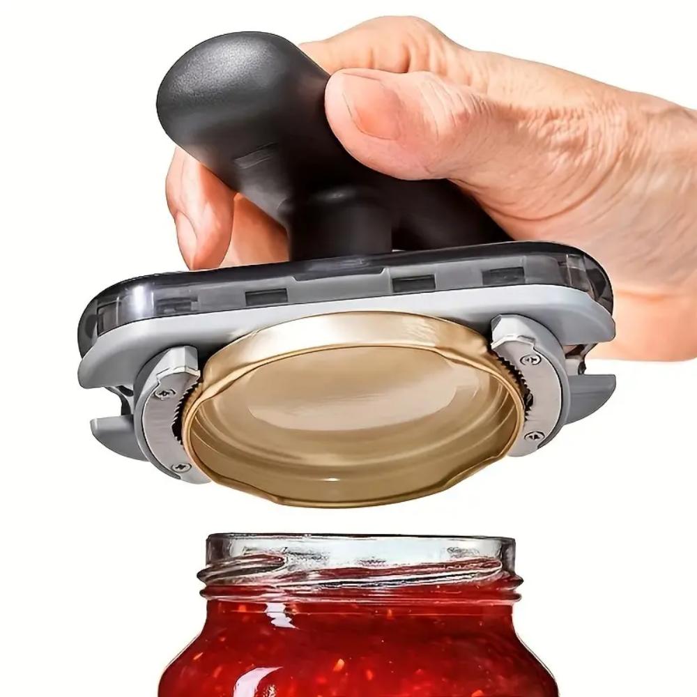 Ergonomic handle can opener - an easy-to-grasp bottle and cap remover, suitable for cans, bottles and cans,
