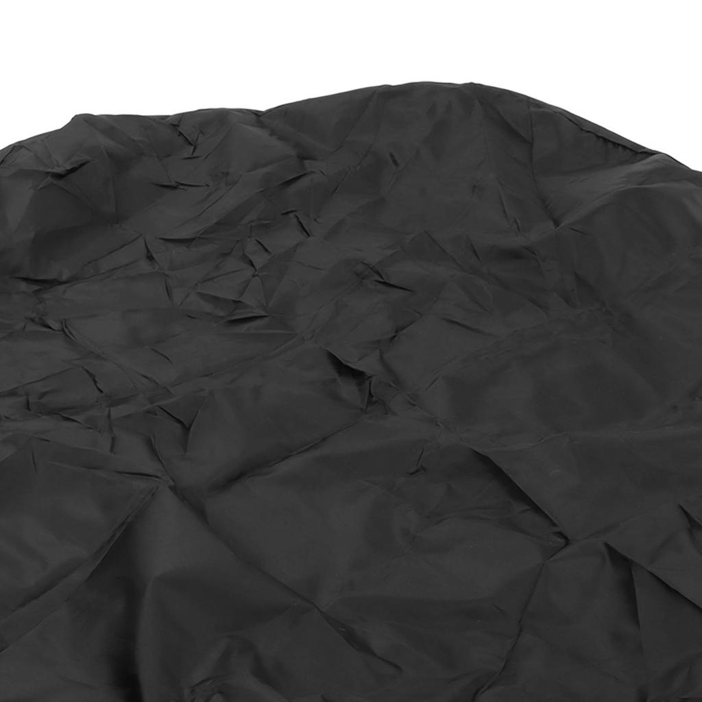 Capa Redonda para Banheira de Hidromassagem de 4 pés Tecido Oxford Dobrável Isolamento Térmico À Prova d'Água À Prova de Poeira Capa para Piscina Preta