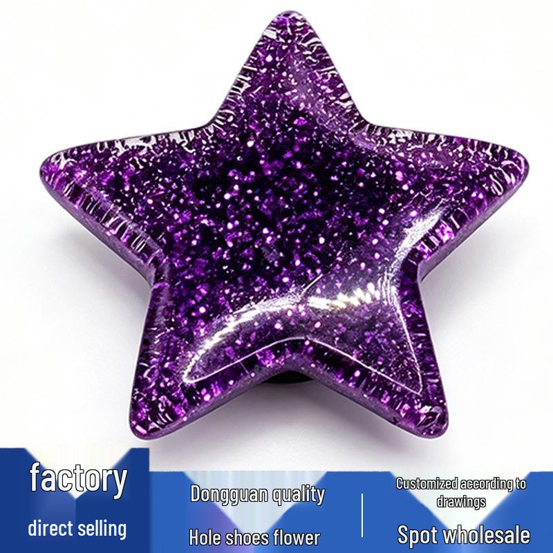 Purple Butterfly Flower Metal Shoe Charms - Cute, Versatile Crocs Decorations Accessories