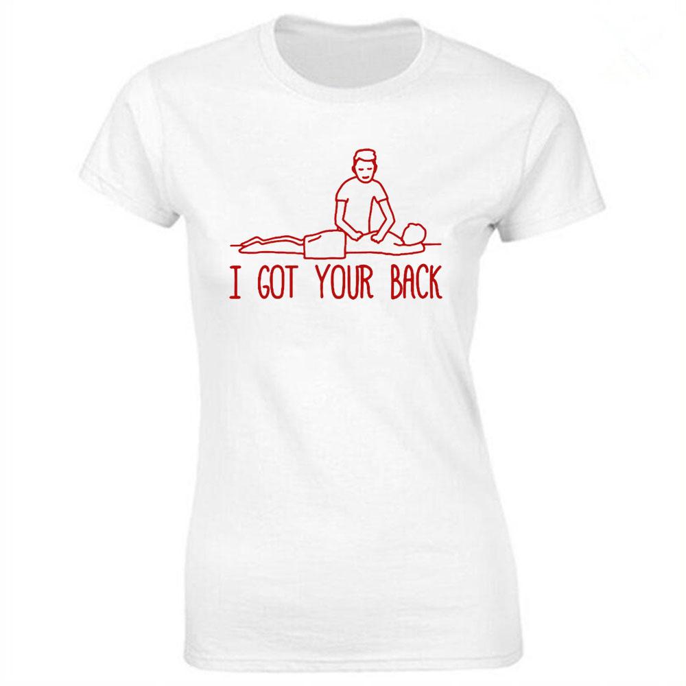 Massage Therapist Print Cotton Casual Tshirt Women Funny T Shirt for Lady Streetwear Regular Top Tee