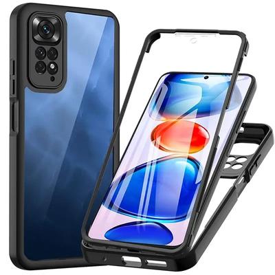 Double coque transparente antichoc pour Xiaomi Redmi Note 13 12 Pro Plus 13S 12S 13C 12C 11A Poco X5 Pro 5G 4G, housse de protection d'écran complète en Silicone souple