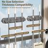 Bathroom Row Non Perforated Mop Holder Suction Cup Wall Mounted Storage Rack Broom Clip Home Storage Supplies