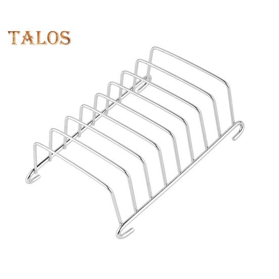 

Подставка для тостов из нержавеющей стали на 8 слотов, поднос для охлаждения хлеба, прямоугольный держатель для тостов на кухне, нержавеющая подставка для хлеба для фритюрницы и гриля на открытом воздухе серебряный