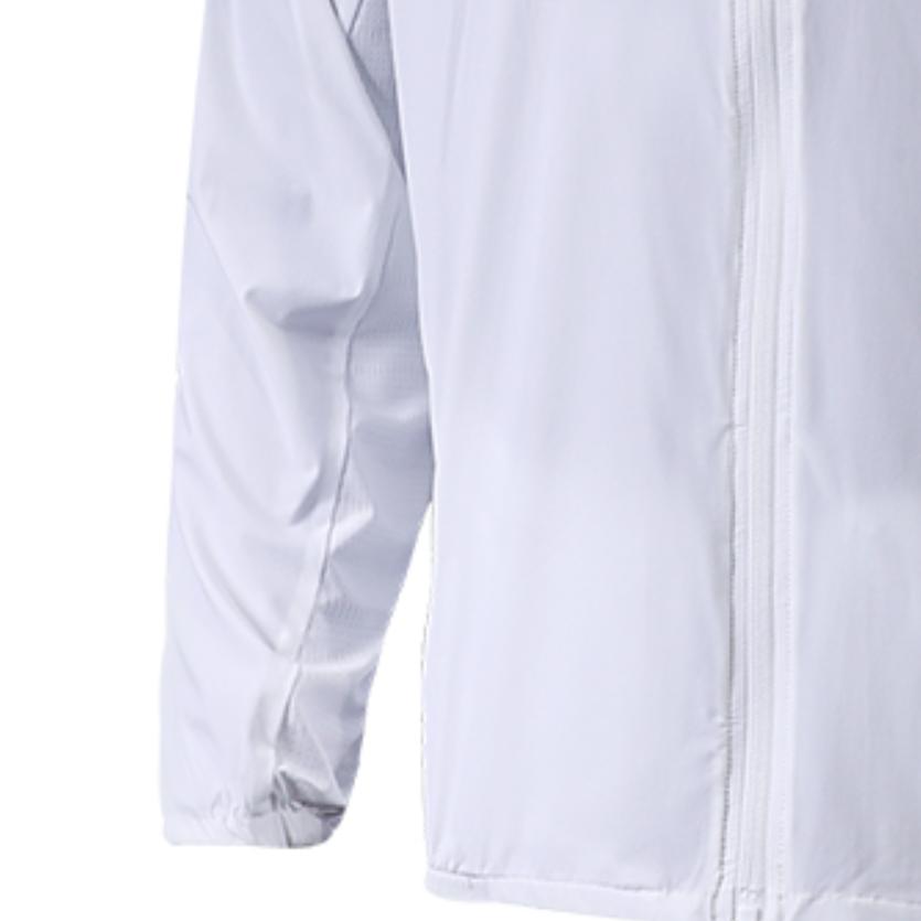 Under Armour Solid Color Logo Stretch Breathable Woven Sports Jacket Men White 22500405-100