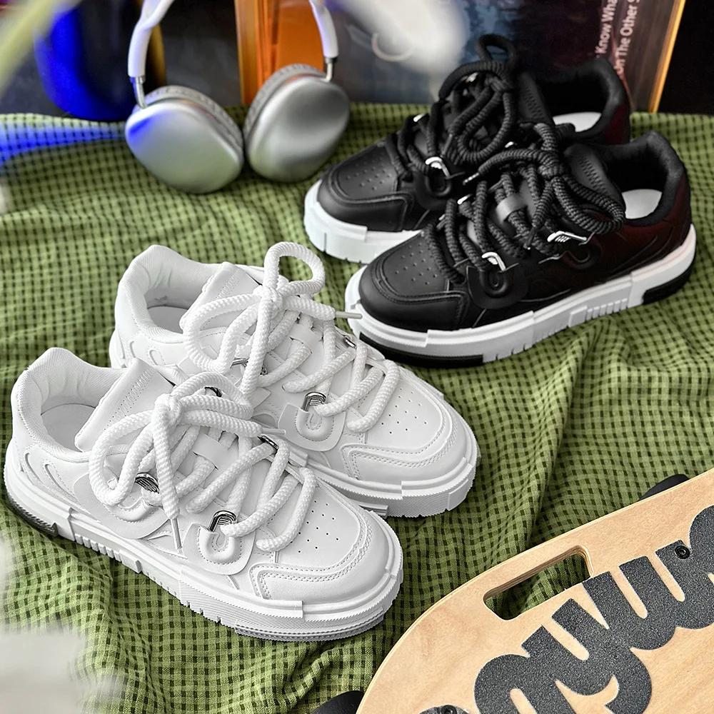 Fashion Casual Shoes Men 2025 New Men's Shoes Niche Design Bread Casual China-Chic Skateboard Shoe Mens Loafers Sneakers zapatos hombre