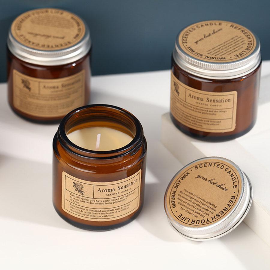 Handmade Aromatherapy Candles, Niche Tea Colored Cups, Smoke-free Romantic Scented Candles, Souvenir Ornaments
