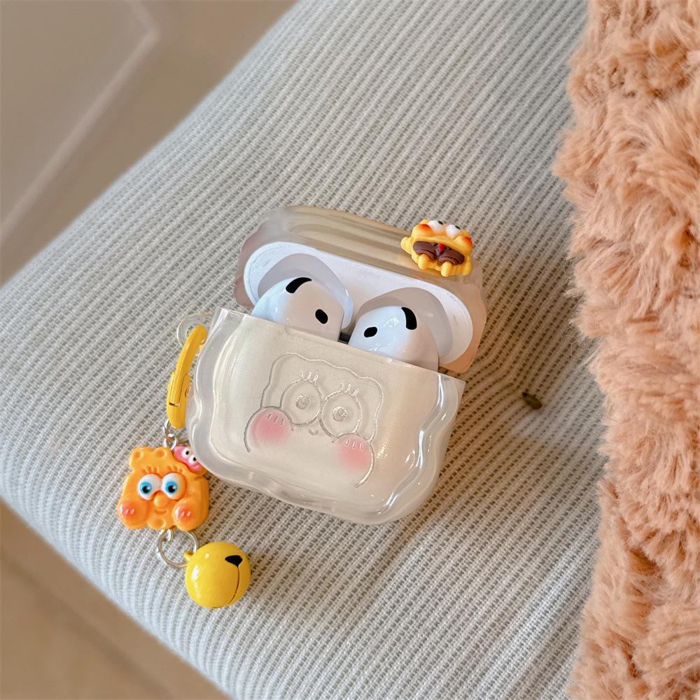 Cartoon Line Sponge IMD Earphone Cover for Apple AirPods 1 /1 Generation Personalized Protective Cover PRO1/PRO1