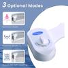 Bidet Attachment Toilet Seat Double Nozzle Spiral Adjustable Water Pressure Non-Electric Ass Sprayer with Hose