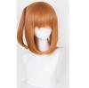 [Laubao Shopping] Honoka Kousaka Cosplay Wig, Orange Ponytail, Mesh, Heat Resistant, for Disguise, Costume Accessory, Party, Halloween, Fancy Dress, S