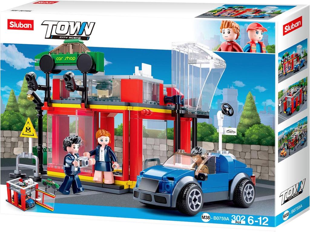 Sluban Klocki Car Showroom Auto 302 El Town