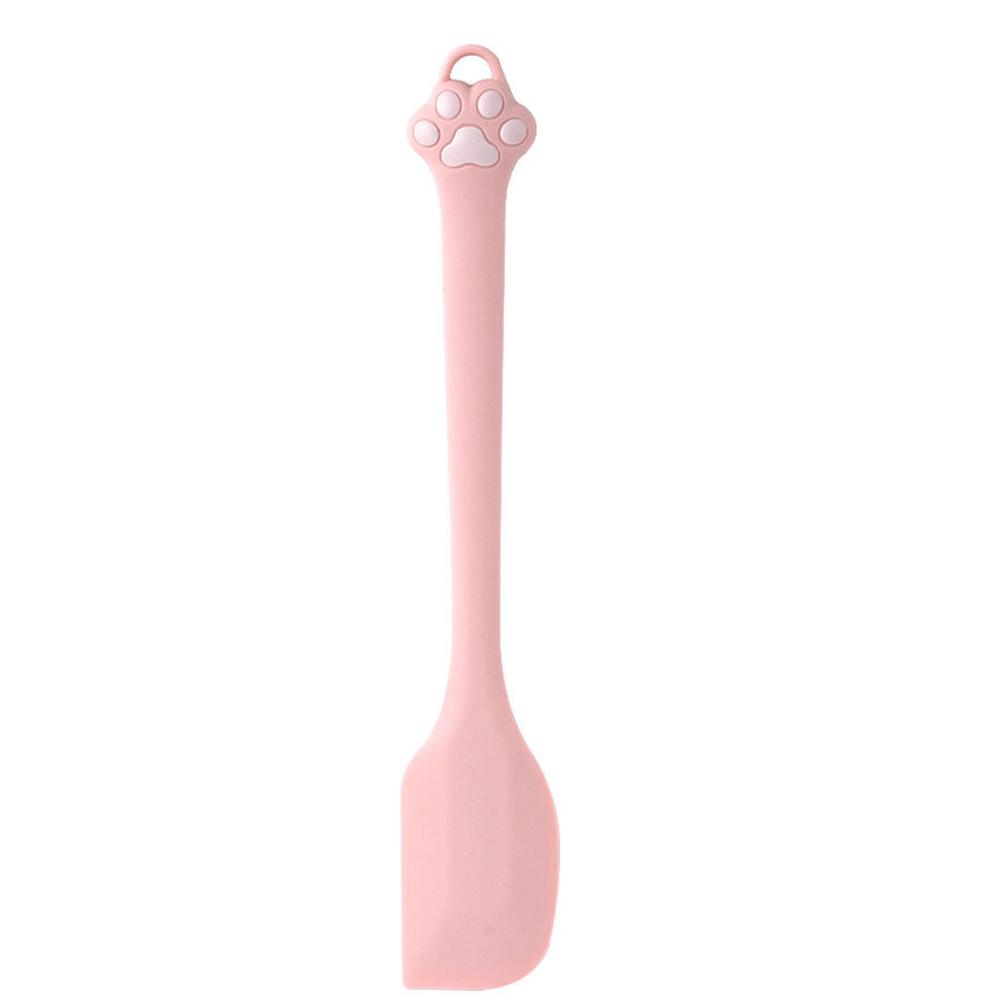 

Cute Cat Paw Silicone Spatula Set High Heat Resistant Non-Stick Rubber Scraper For Baking Cooking Adorable Cat Lover Gift