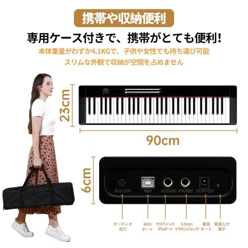 TERENCE TS-02 Powered Digital Piano, 61-Key Touch-Response Keyboard, 2025 Improved Model, Keyboard Piano with Keyboard Stand, MIDI Compatible, Stereo