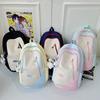 Schoolbag1011 New Simple Casual Trend Backpack Junior High School Student School Bag Female Class Large Capacity Backpack