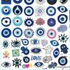 Evil Eye Waterproof Stickers - 60 Sheets for Phone, Water Bottle, Computer, Suitcase