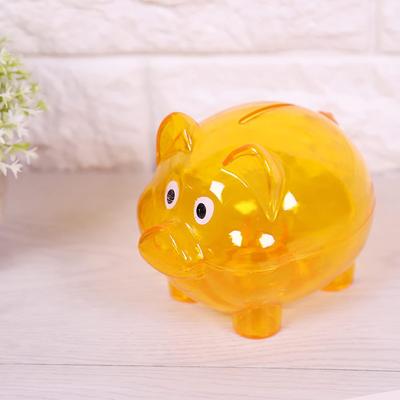 Niedliches Kreatives Sparschwein Spardose Cartoon Schweinchenform Spardose Kunststoff Heimdekoration Beste Weihnachts-Geburtstagsgeschenke für Kinder Jungen
