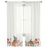 Easter Egg Tulip Flower Bunny Rabbit Tulle Curtains For Living Room Bedroom Voile Sheer Curtain Window Home Decor Drapes