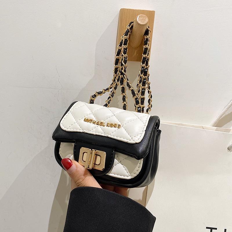 

IELGY Женская мини-помада контрастного цвета через плечо, сумка для аксессуаров с крестом