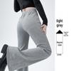 Women's High-Waisted Flared Sweatpants - Slimming Micro-Flare, Tall Fit, Spring/Autumn 2024 Collection