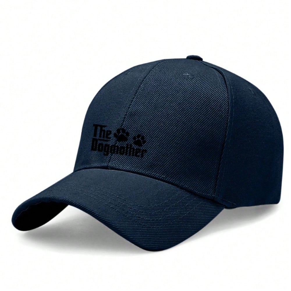 The Dogmother Print Adjustable Unisex Baseball Cap | Soft Fabric Breathable Curved Brim Casual Streetwear Outdoor Travel Accessories For Dog Lovers