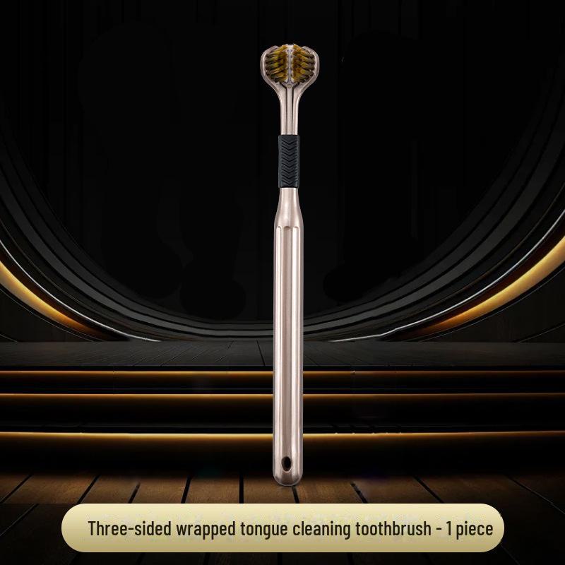 

Трехсторонняя зубная щетка для взрослых с мягкой щетиной — мужская и женская семейная упаковка из 3 головок 1-pack