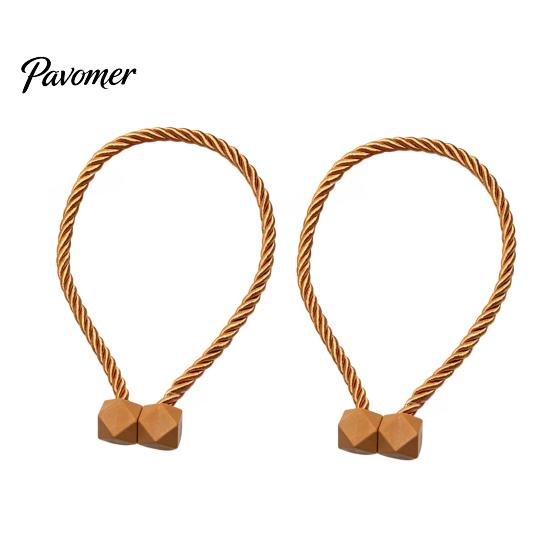 Wall Damage Free Tiebacks 1 Pair Magnetic Curtain Tiebacks, Twisted Rope Holdbacks, Window Treatment Simple Decorative Draperies Holders for