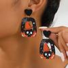 Neue Ohrringe süße Kürbis Totenkopf Geist Acryl Geometrische Ohrringe Nischen Ohrschmuck Damen