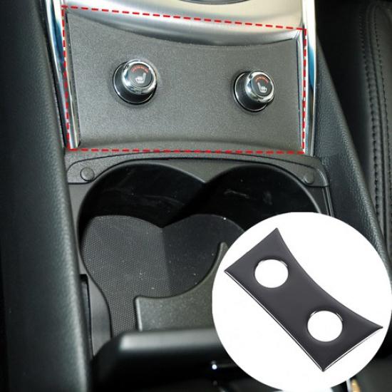Glossy Piano Black Seat Heat Switch Trim Sticker For Infiniti G37 G25 G35 07-13