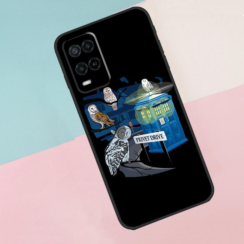 Owl Watercolor Animal For Oppo A17 A77 A60 A74 A94 A54 A18 A38 A58 A78 A98 A40 A80 A16 A76 A96 A15 A57S Phone Case