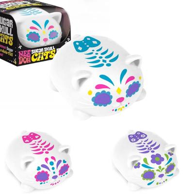 NeeDoh Sugar Skull Cat Produced By Schylling Is A Stress-relieving Toy with A Buttery Soft Texture Combining ASMR and Sensory Soothing Effects