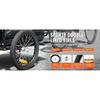SucceBuy Remolque de Carga para Bicicleta de 160 lbs Plegable para Almacenamiento Carrito de Carro de Bicicleta con Ruedas de 16" Reflectores de Seguridad Se Adapta a Ruedas de Bicicleta de 22"-28"