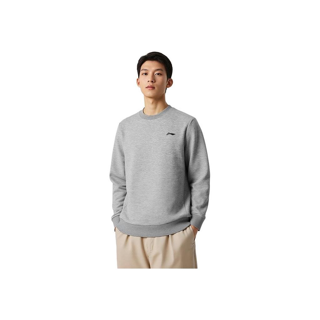 Li-Ning Minimalist Round Neck Comfortable Sports Sweatshirt Men sweatshirt AWDVE41-2
