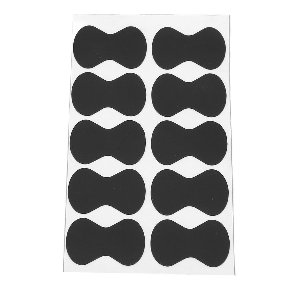 Pick Non Slip Sticker Silicone Guitar Picks Grips with Adhesive Musical Instrument Accessories Black