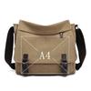 Men's Versatile Canvas Crossbody Bag - Fashionable, Practical, Large Capacity for Business and Street Trends
