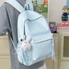 Schoolbag1011 Simple Japanese Ins Cute Polka Dot Female Students High Value Large Capacity Schoolbag Junior High School Backpack