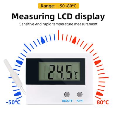 ST-1A Digital Thermometer Electronic Temperature Meter Waterproof Probe -50~80℃ Thermometer for Fish Tank Aquarium Refrigerator