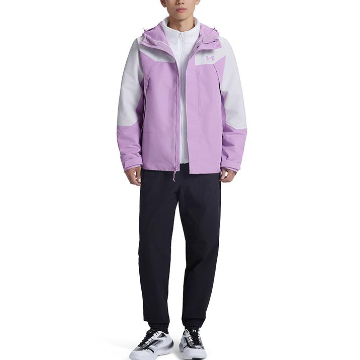 

Under Armour Свободная водонепроницаемая куртка три-в-одном с капюшоном Унисекс куртки 6012831-566 XL