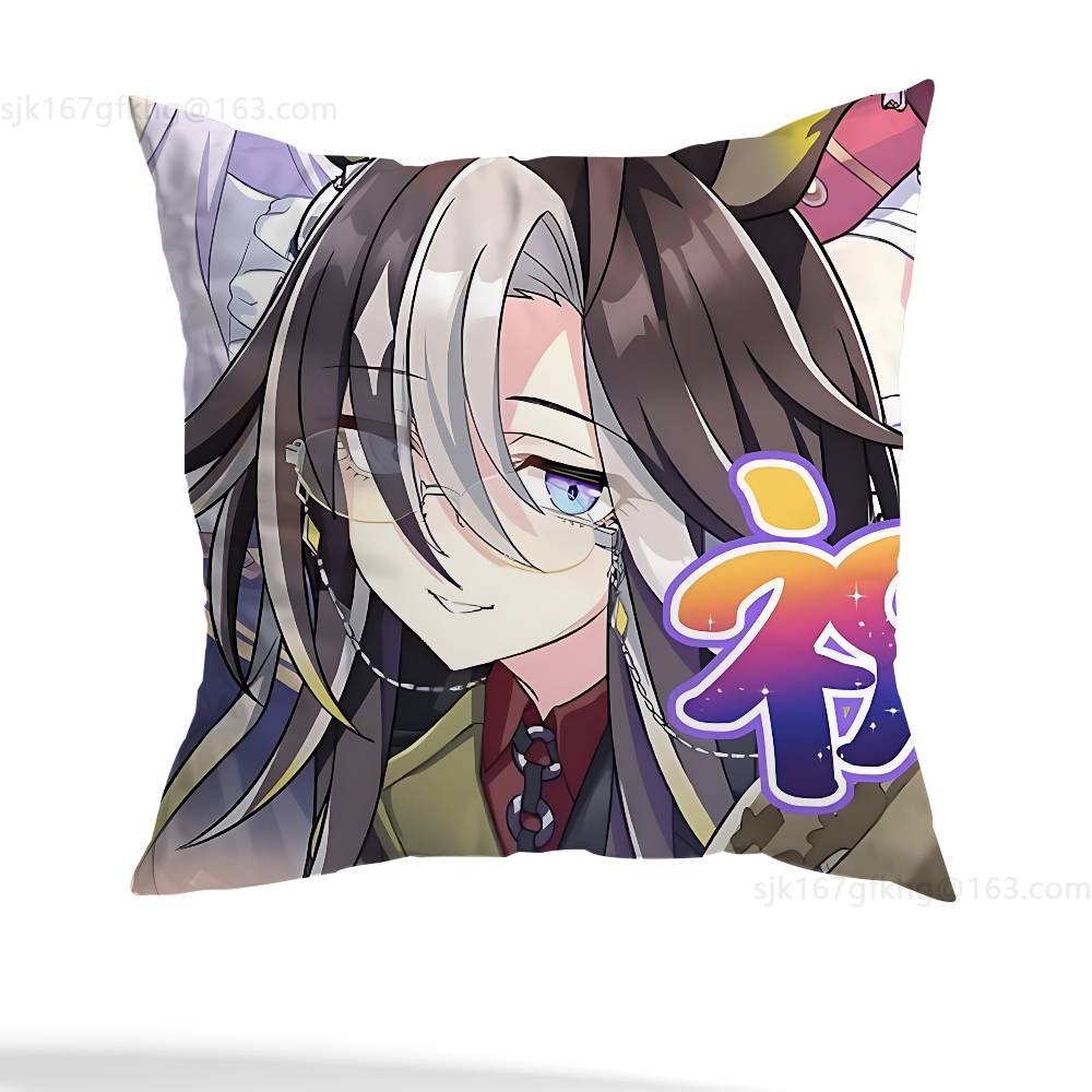Umamusume Pretty Derby Pillowcase Casual Style Decoration, Suitable for Home Decoration (excluding Pillow Core)