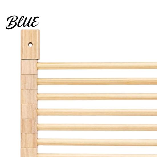 Rotating Trouser Organizer Wall Mounted Pasta Drying Rack 10 Hanging Rods Solid Wood Foldable Rod Space Saving 180 Degree Rotation Spaghetti