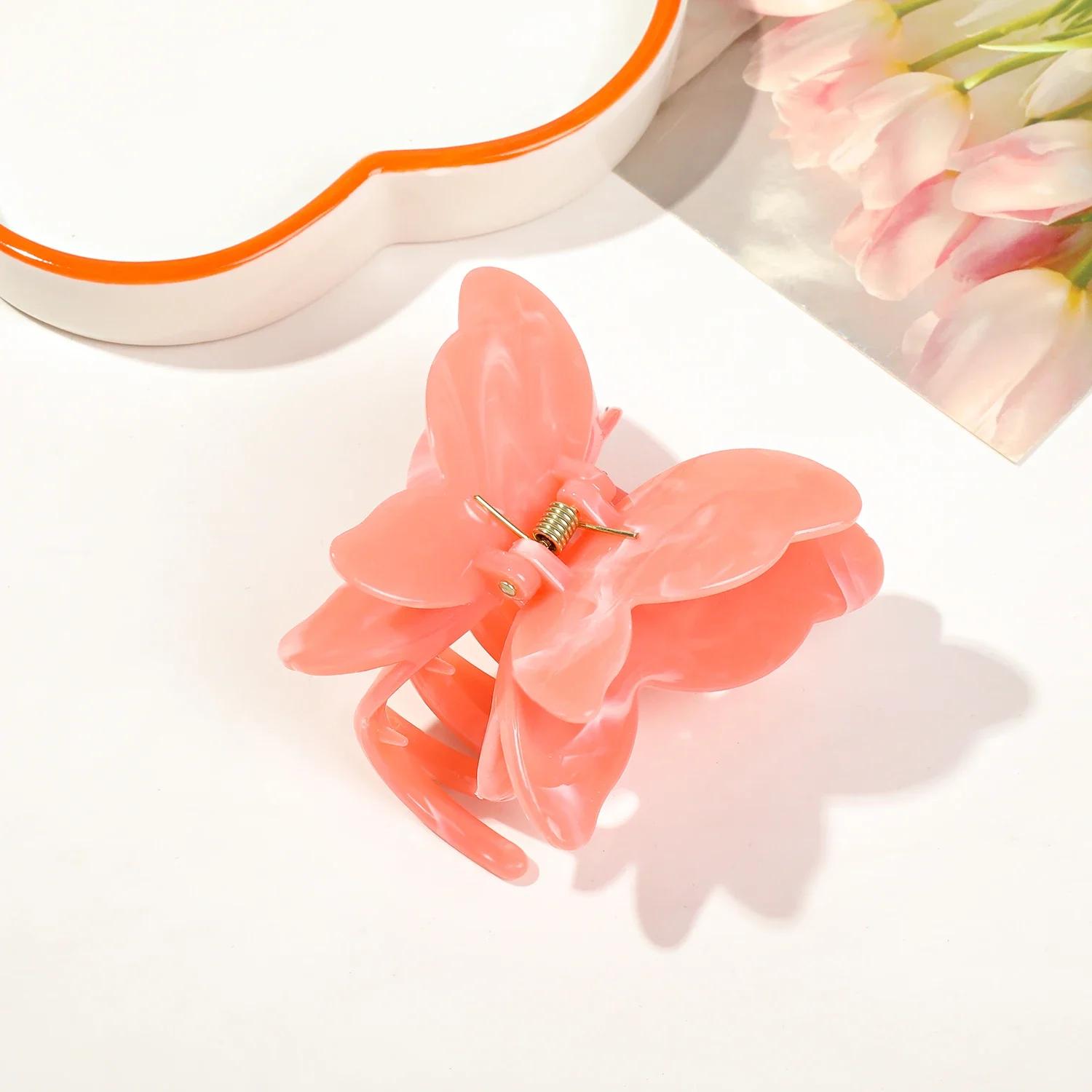 

18 цветов, мраморный узор, держатель для волос, зажимы для волос, элегантные двойные зажимы в виде акулы, аксессуары, праздничный подарок, новый