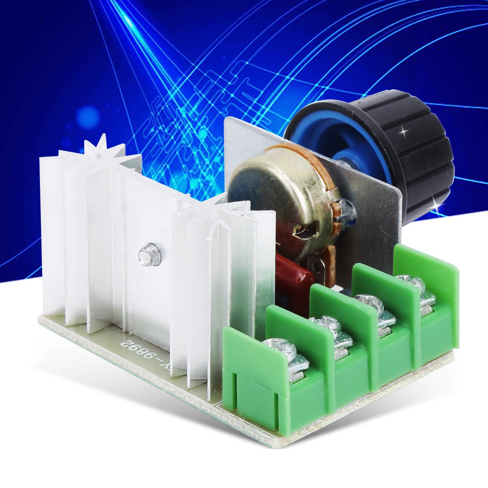 AC Motor Snelheidsregeling Module, 2000W PWM Snelheidsregeling Elektronisch Component met Hoge Efficiëntie en Lage Warmteontwikkeling, voor Motorbesturing