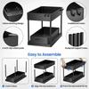 Multi-Purpose Drawer Storage Rack Under Sink Organizer Sliding Cabinet Basket Organizer Kitchen Bathroom Desktop Storage Shelf