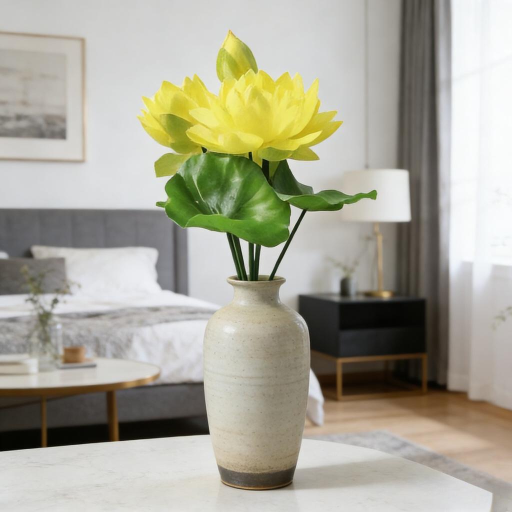 1 Bundle Simulation Lotus/Lotus Leaves, Decorative Fish Tank Simulation Plants, Home Decoration Flowers, Garden Decoration