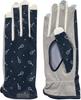 DUNLOP Tennis Gloves Hard Court Tennis Gloves Perforated No Tennis Motif Pattern Navy Size L TGG0662W (Pair) - (Nail-through, Palm, Belt) - - - -