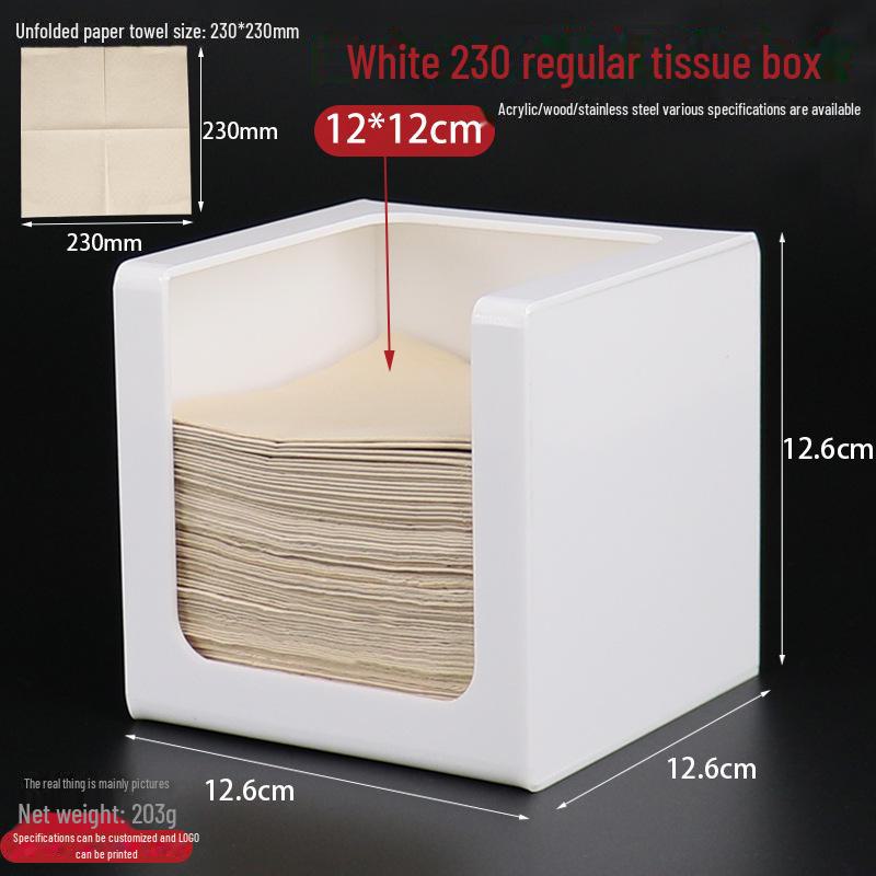 Square Tissue Box - Restaurant & Hotel Napkin Holder