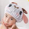 Bath Hair Hat Cartoon Design Waterproof Double Layer Elastic Band Hair Protection Nerdy Koala Cute Kids Bathing Hat Home Supply